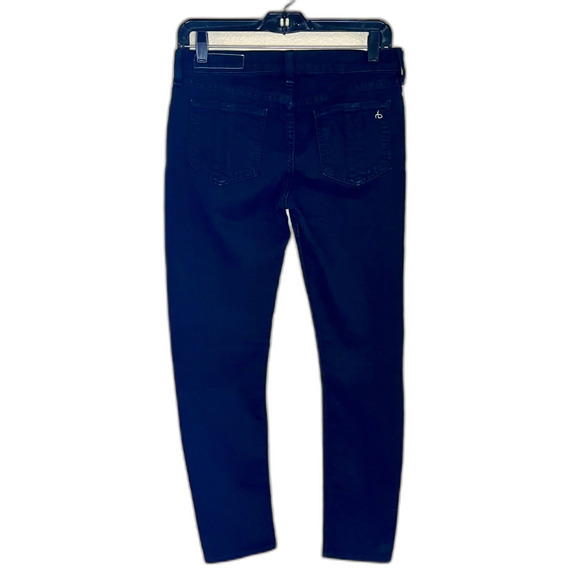 Rag & Bone Mid Rise Ankle Skinny Jeans Size 27 Liberty Black - Picture 2 of 9
